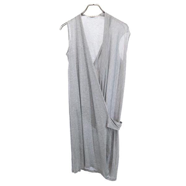 ACNE STUDIOS アクネストゥディオズ ノースリーブ アシンメトリー ワンピース XS ライトグレー レディース