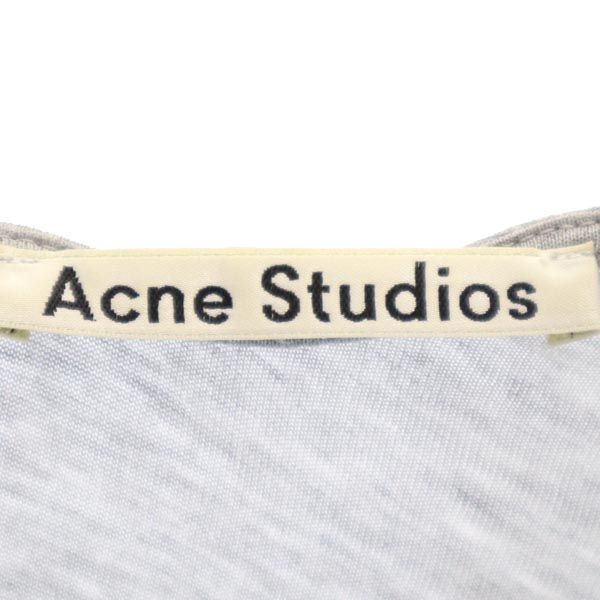 アクネストゥディオズ ノースリーブ アシンメトリー ワンピース XS ライトグレー ACNE STUDIOS レディース