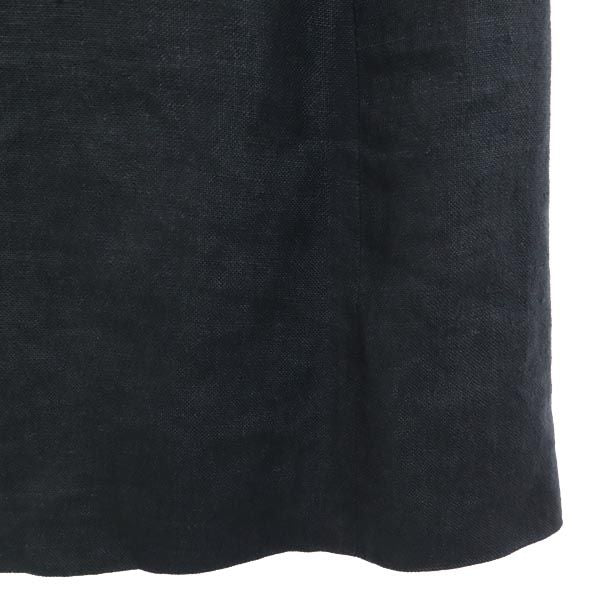 Kriziapoi クリツィアポイ イタリア製 リネン 半袖 ワンピース 42 ブラック レディース