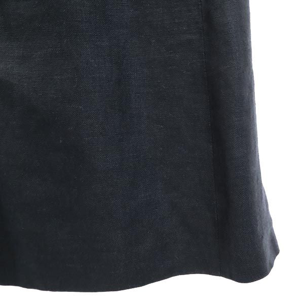 Kriziapoi クリツィアポイ イタリア製 リネン 半袖 ワンピース 42 ブラック レディース