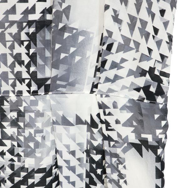 Aquascutum アクアスキュータム 日本製 総柄 ノースリーブ ワンピース 黒系 レディース