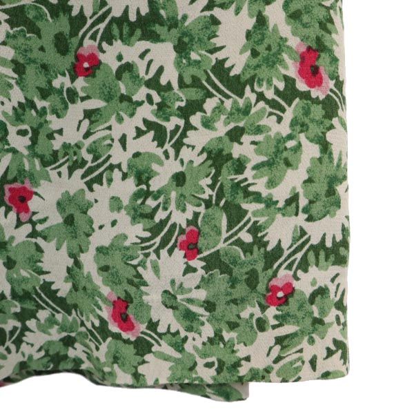 PAUL&JOE ポール＆ジョー フランス製 花柄 ノースリーブ ワンピース 36 グリーン×ピンク レディース