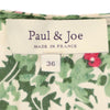 ポール＆ジョー フランス製 花柄 ノースリーブ ワンピース 36 グリーン×ピンク PAUL&JOE レディース