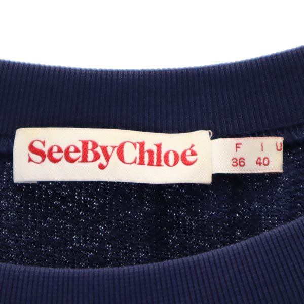 SEE BY CHLOE シーバイクロエ 半袖 ワンピース USA4 ネイビー系 レディース