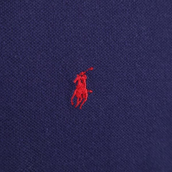 ポロバイラルフローレン 半袖 ポロシャツ L ネイビー Polo by Ralph Lauren 鹿の子 メンズ