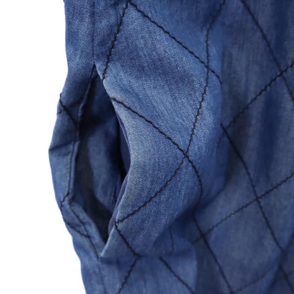 ケイトスペード 半袖 ワンピース 4 ブルー系 Kate Spade バックジップ レディース