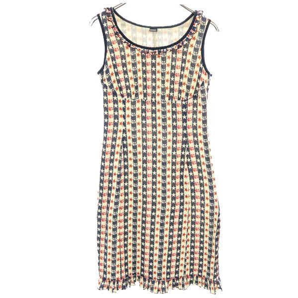 HYSTERIC ヒステリック 日本製 総柄 ノースリーブ ワンピース F レディース