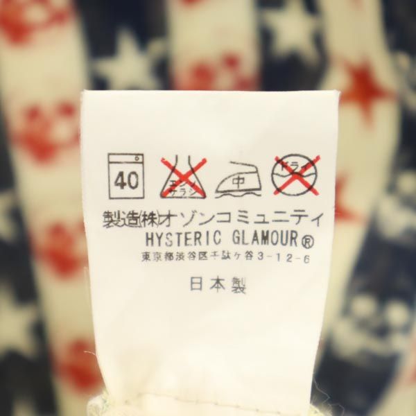 HYSTERIC ヒステリック 日本製 総柄 ノースリーブ ワンピース F レディース