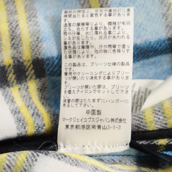 MARC JACOBS マークジェイコブス チェック柄 ノースリーブ ワンピース 12 レディース