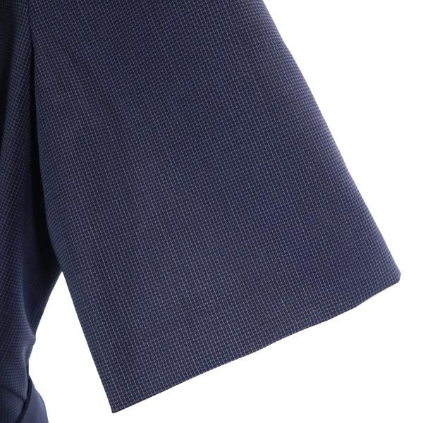 未使用 HUGO BOSS ヒューゴボス 半袖 ワンピース US10 ネイビー系 バックジップ レディース