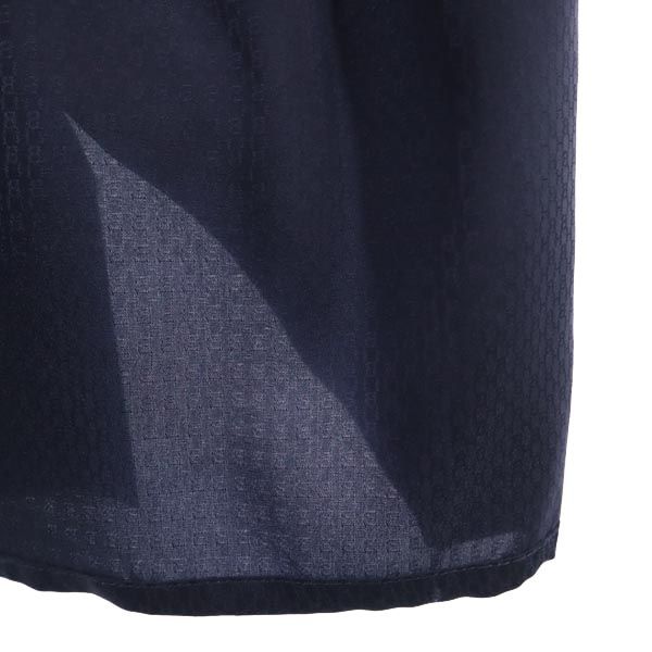 未使用 HUGO BOSS ヒューゴボス 半袖 ワンピース US10 ネイビー系 バックジップ レディース