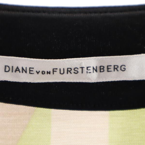 ダイアンフォンファステンバーグ 半袖 カシュクール ワンピース 2 ベージュ系 DIANE VON FURSTENBERG レディース