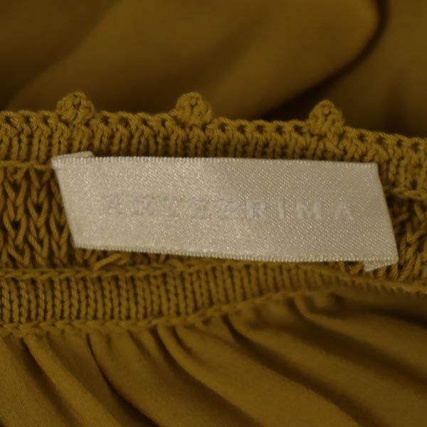 ANTEPRIMA アンテプリマ シルクブレンド ニット風 キャミワンピース イエロー系 レディース