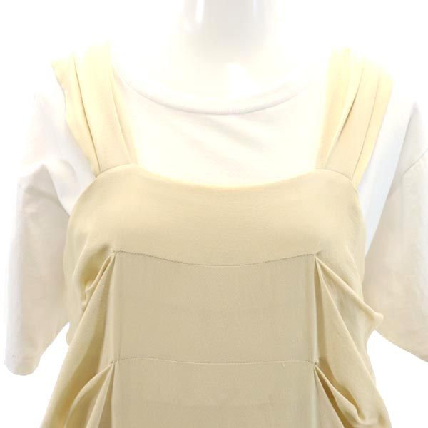 3.1 Phillip Lim 3.1フィリップリム シルク デザイン キャミワンピース 8 ベージュ系 バックジップ レディース