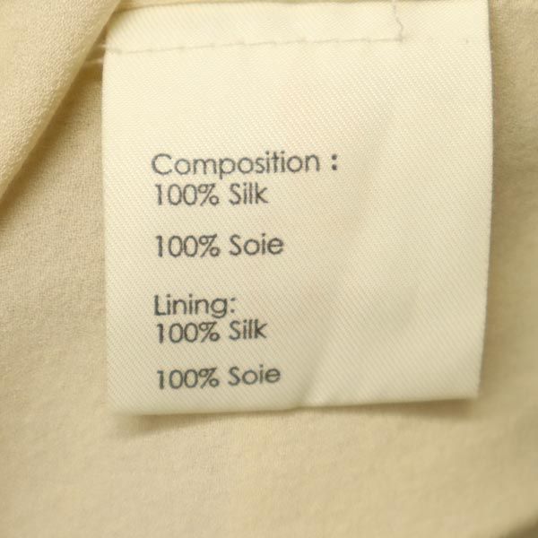 3.1 Phillip Lim 3.1フィリップリム シルク デザイン キャミワンピース 8 ベージュ系 バックジップ レディース