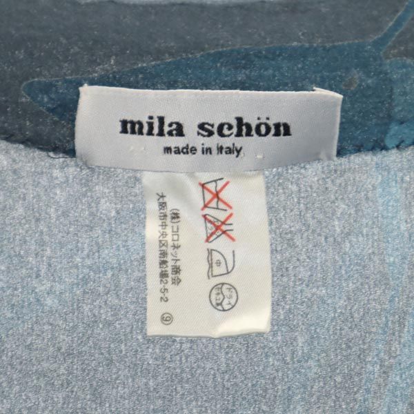 ミラショーン ノースリーブ シアー ワンピース グリーン系 mila schon レディース