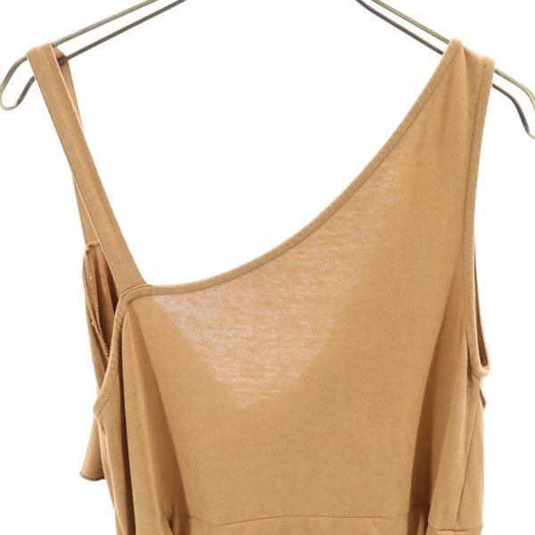 AMERI UNDRESSED アメリ アシンメトリー キャミワンピース ブラウン系 レディース