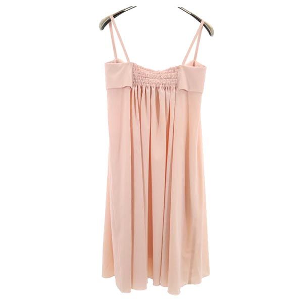 フォクシーニューヨーク 日本製 キャミワンピース 38 ピンク系 FOXEY NEW YORK レディース
