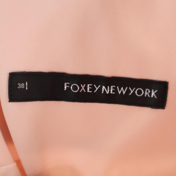 フォクシーニューヨーク 日本製 キャミワンピース 38 ピンク系 FOXEY NEW YORK レディース