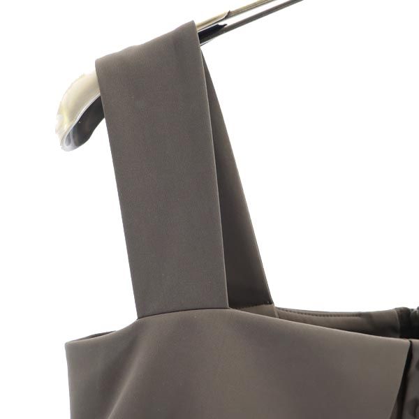 FOXEY NEW YORK フォクシーニューヨーク 日本製 キャミワンピース 38 グレー系 バックジップ レディース