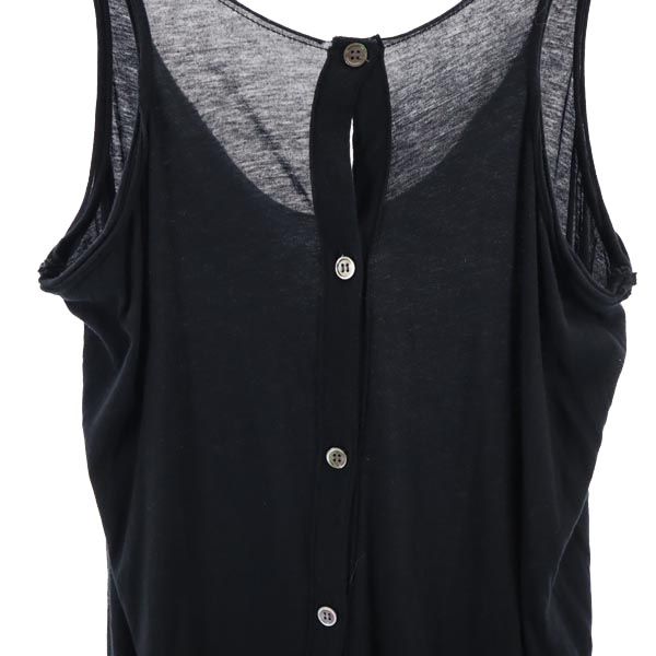 ワイズ 日本製 キャミワンピース 3 ブラック系 Y's バックボタン レディース