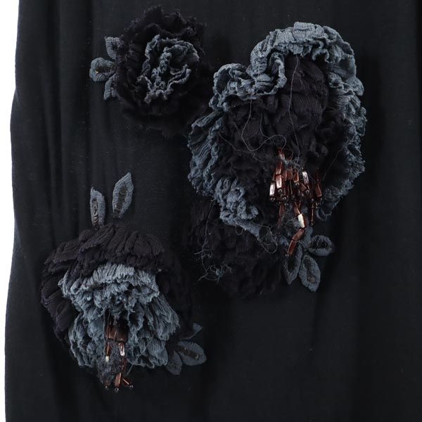 ワイズ 日本製 キャミワンピース 3 ブラック系 Y's バックボタン レディース