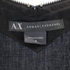 アルマーニエクスチェンジ 半袖 フレンチスリーブ ジップ ワンピース 8 黒 ARMANI EXCHANGE レディース