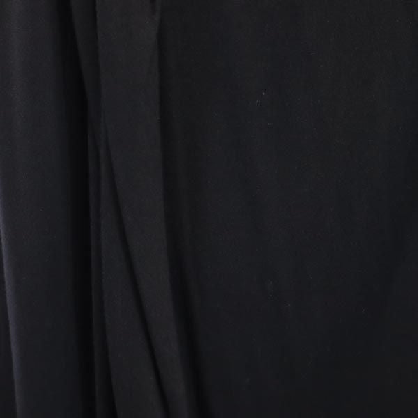 trosman トロスマン 日本製 ノースリーブ デザイン ワンピース S ブラック系 レディース