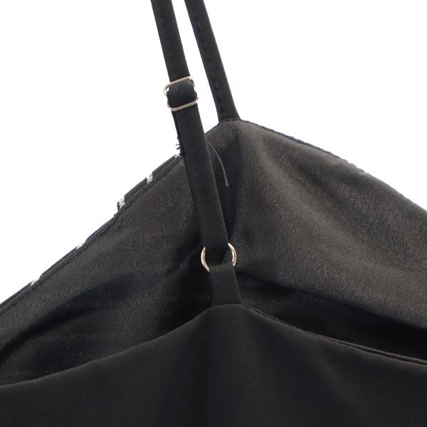 LOUIS VUITTON ルイヴィトン キャミワンピース M ブラック系 バックジップ レディース