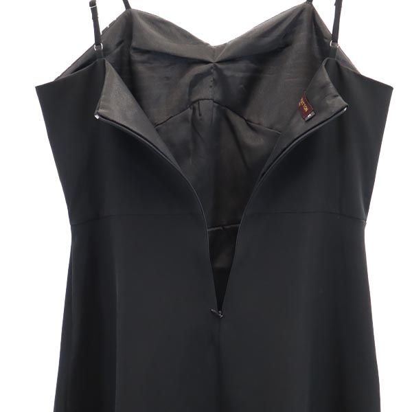 LOUIS VUITTON ルイヴィトン キャミワンピース M ブラック系 バックジップ レディース
