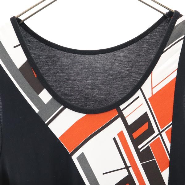 Y's ワイズ ノースリーブ アシンメトリー ワンピース 2 ブラック系 レディース