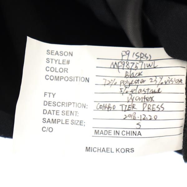 MICHAEL MICHAEL KORS マイケルマイケルコース ノースリーブ ワンピース S 黒 レディース