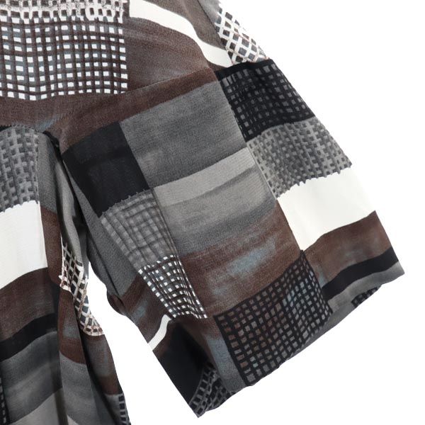 MARNI マルニ イタリア製 総柄 半袖 ワンピース 38 グレー系 レディース