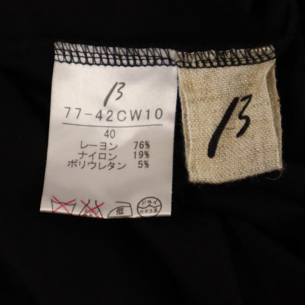 β ベータ 日本製 ノースリーブ ワンピース 40 黒 レディース