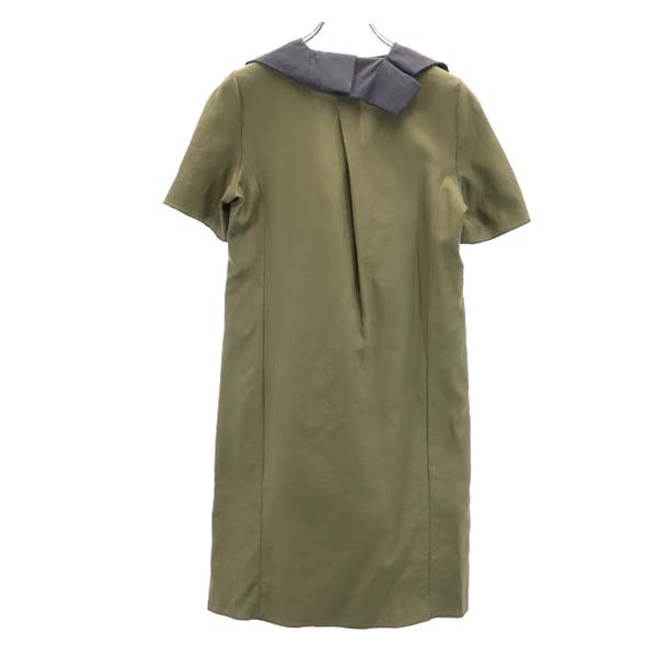 MARNI マルニ イタリア製 半袖 ワンピース 42 カーキ レディース