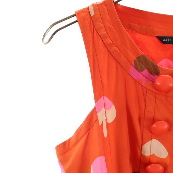 MARC BY MARC JACOBS マークバイマークジェイコブス ハート ノースリーブ ハート ワンピース 2 レッド チュニック レディース
