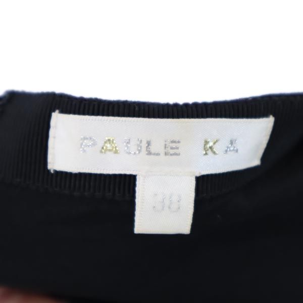 PAULE KA ポールカ ミニ丈 フレアスカート 38 黒 レディース
