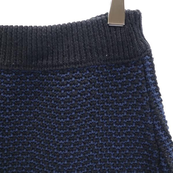 OPENING CEREMONY オープニングセレモニー ウールブレンド ミニ丈 ニット スカート S ネイビー系 フロントファスナーデザイン レディース