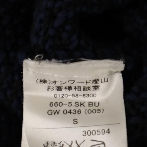 OPENING CEREMONY オープニングセレモニー ウールブレンド ミニ丈 ニット スカート S ネイビー系 フロントファスナーデザイン レディース