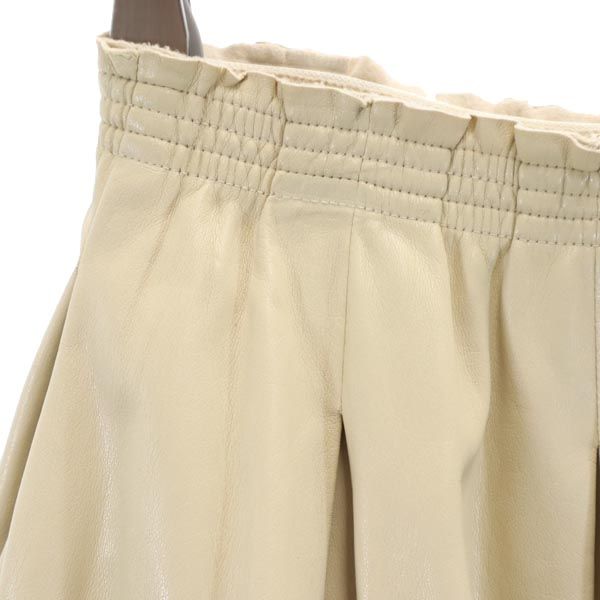 FOXEY NEW YORK フォクシーニューヨーク 日本製 ミディ丈 ギャザースカート F ベージュ系 レディース