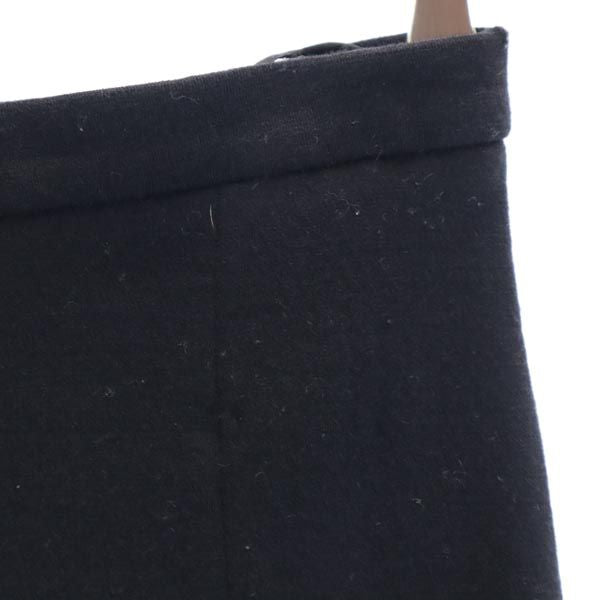 Givenchy ジバンシー ウール ミニ丈 タイトスカート 42 ブラック系 ジップデザイン レディース