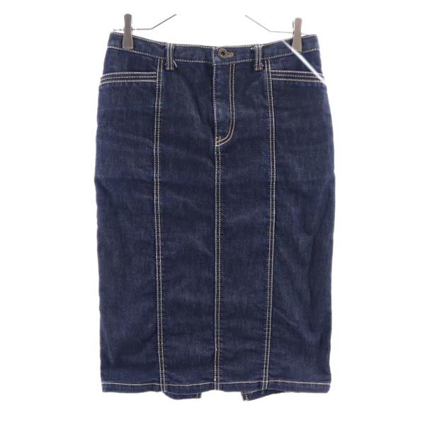 ヒステリック ミディ丈 デニム タイトスカート M インディゴ HYSTERIC レディース