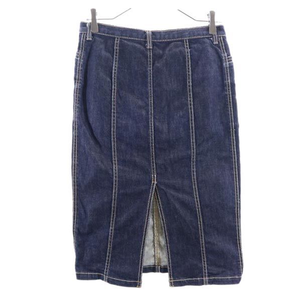 ヒステリック ミディ丈 デニム タイトスカート M インディゴ HYSTERIC レディース