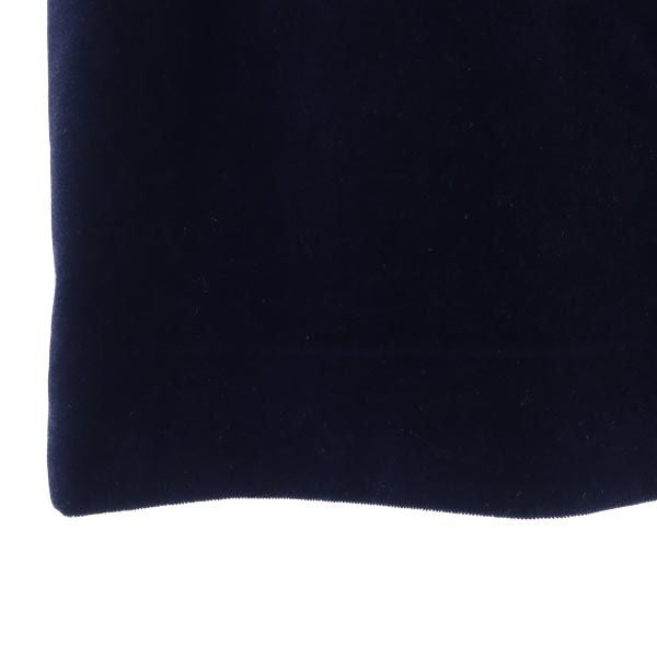 Salvatore Ferragamo サルヴァトーレフェラガモ イタリア製 ミディ丈 ベロア スカート 44 ネイビー レディース