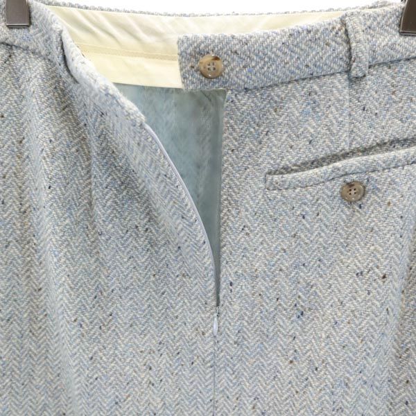 MAX MARA マックスマーラ イタリア製 ウール ミニ丈 スカート 40 水色系 レディース