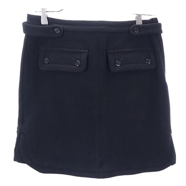 SEE BY CHLOE シーバイクロエ ウールブレンド ミニスカート 38 ブラック レディース
