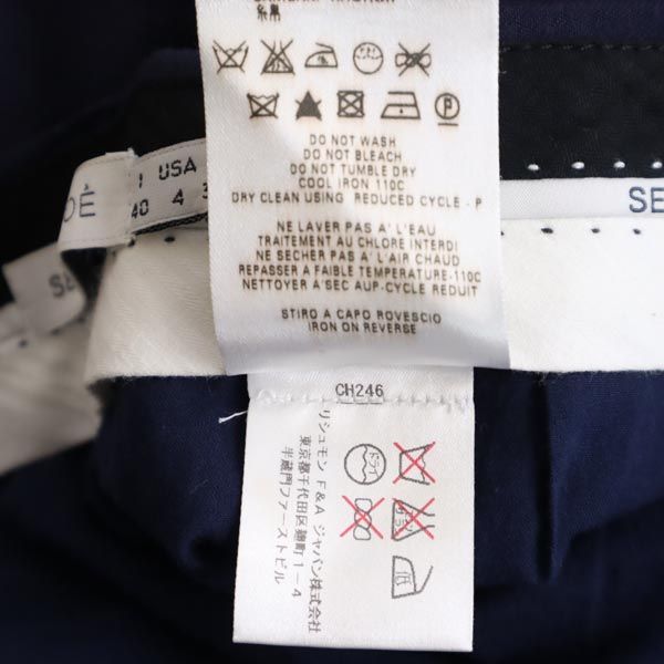 SEE BY CHLOE シーバイクロエ ウールブレンド ミニスカート 40 ネイビー レディース