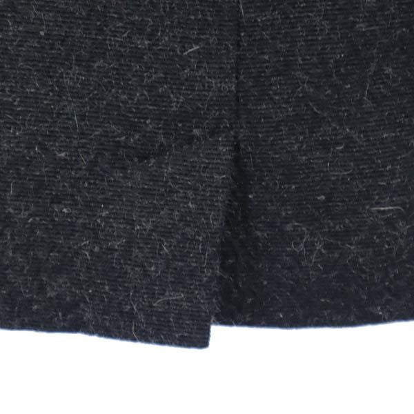 未使用 YVES SAINT LAURENT イヴサンローラン モヘアブレンド ミニ丈 スカート F36 黒系 レディース