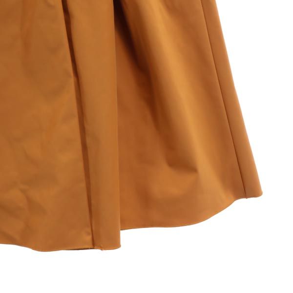 FOXEY フォクシー 日本製 ミニスカート 40 オレンジ系 バックリボン レディース