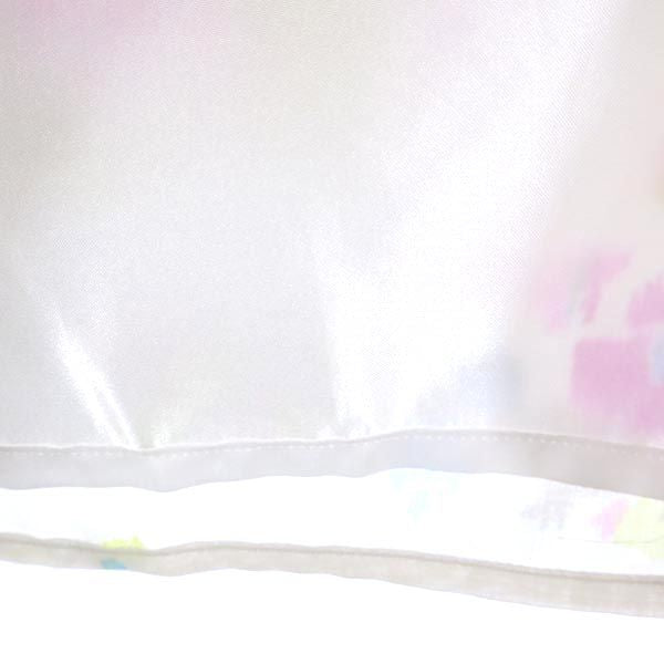 MAX&CO マックスアンドコー イタリア製 花柄 ミディ丈 フレアスカート 40 ホワイト系 サイドジップ レディース